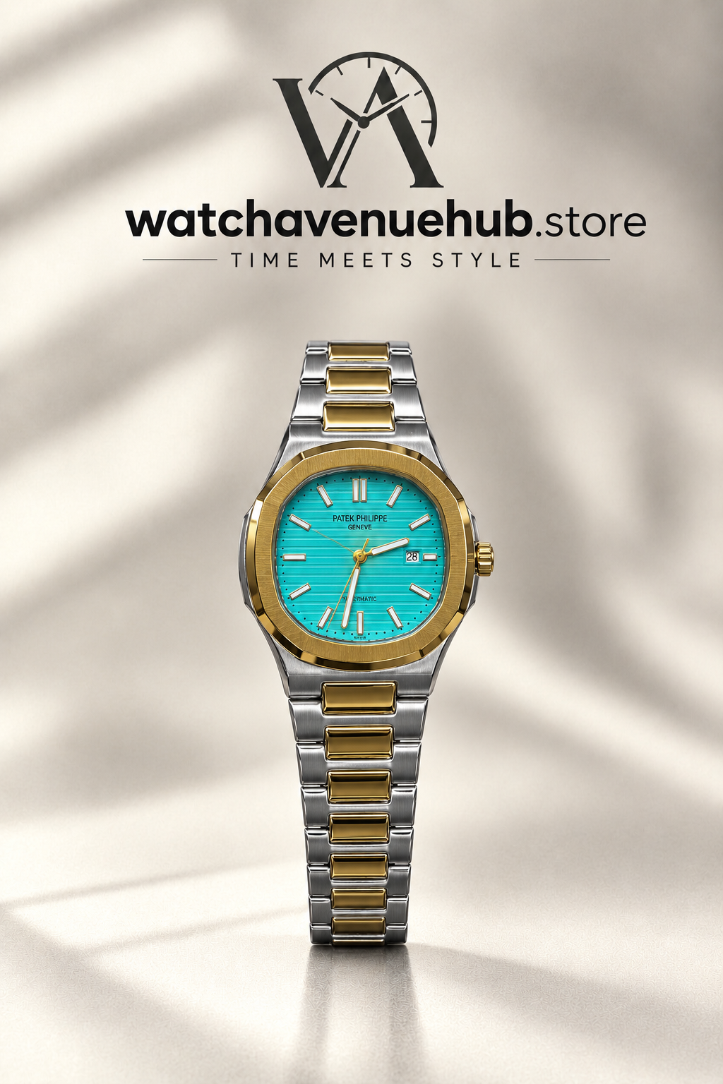 PP Inspired Two-Tone Watch