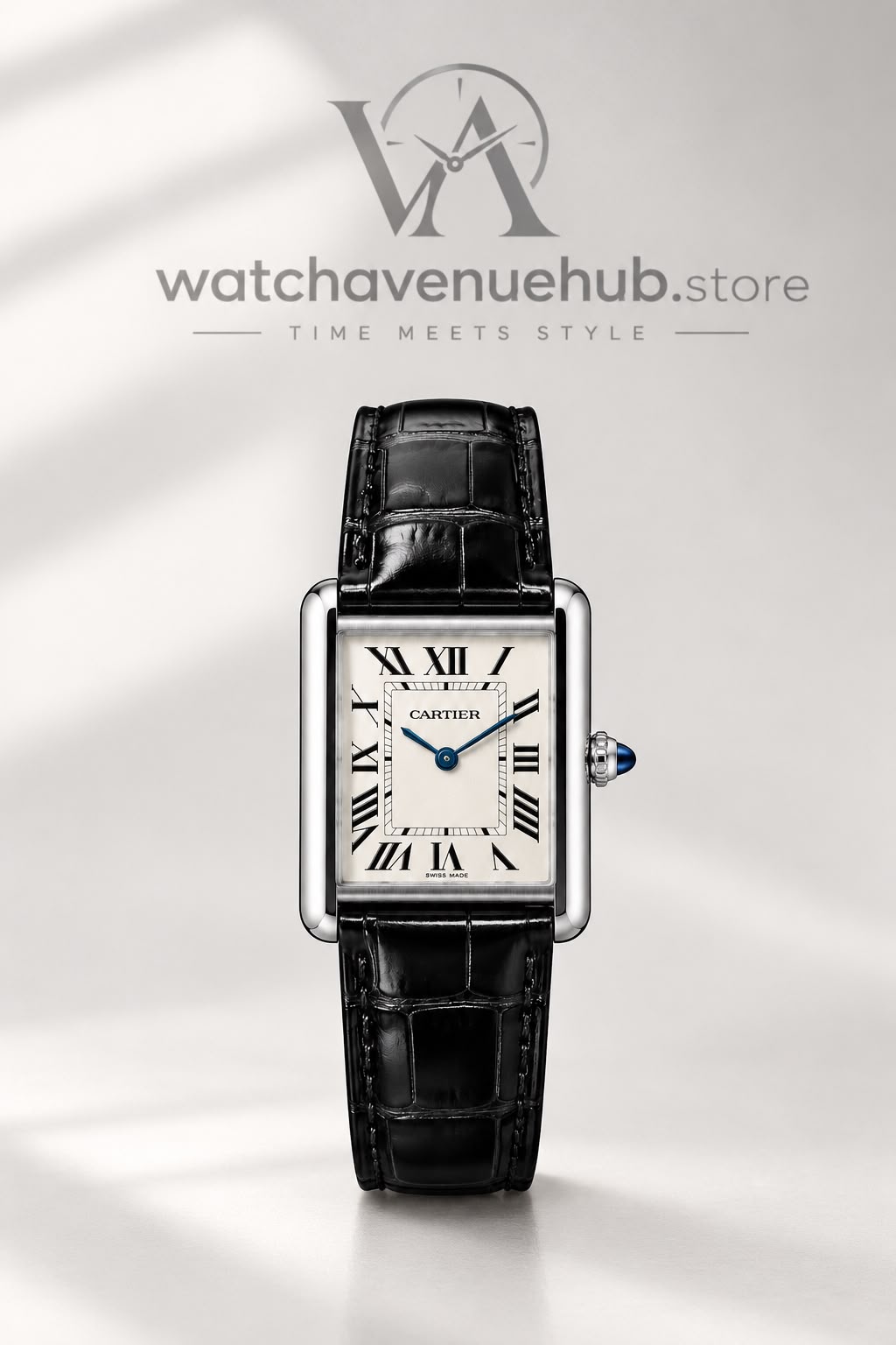 Cartier Tank Classic – Black Leather Edition