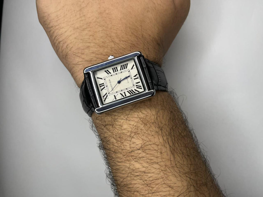 Cartier Tank Classic – Black Leather Edition