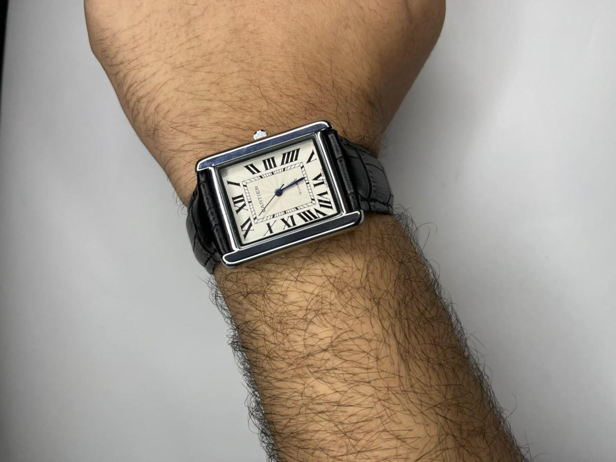 Cartier Tank Classic – Black Leather Edition