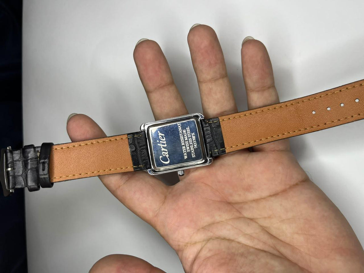Cartier Tank Classic – Black Leather Edition