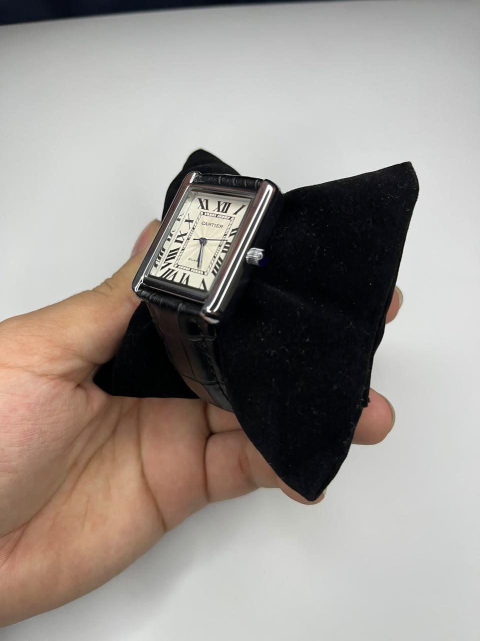 Cartier Tank Classic – Black Leather Edition