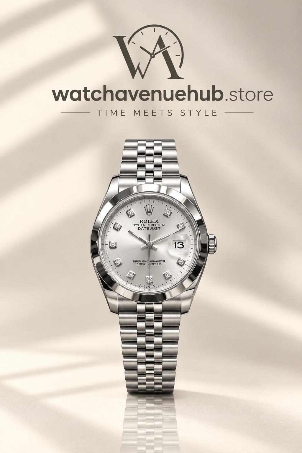 RLX Silver Elegance Datejust Watch