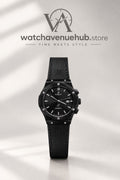 H Midnight Black Luxury Leather Watch