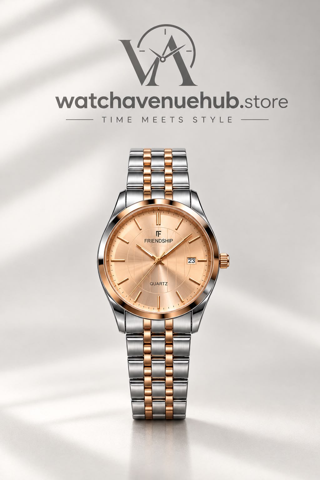 PP Rose Gold Elegance – Two-Tone Quartz Watch