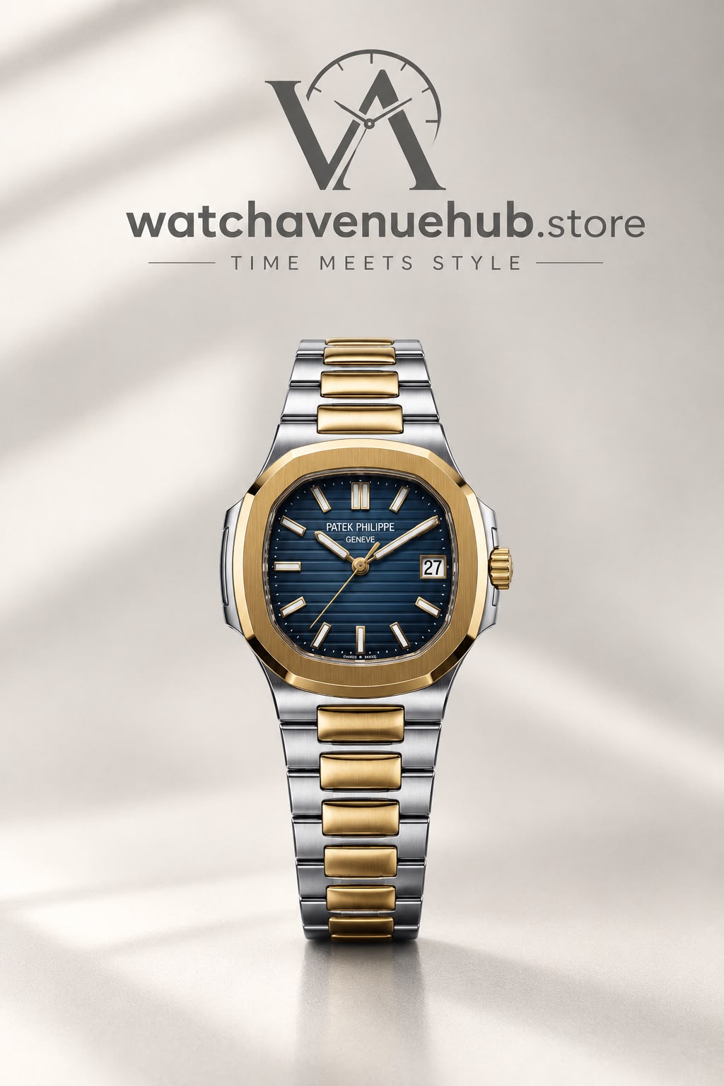 PP Nautilus Two-Tone With Different Color Dial