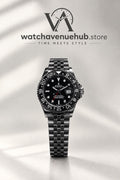 RLX Luxury Black GMT Stainless Steel Watch