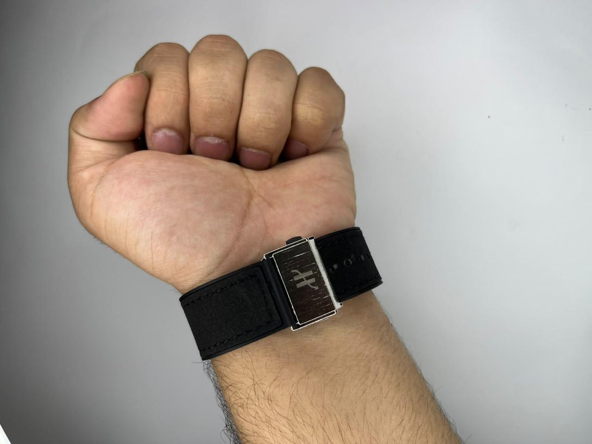 H Midnight Black Luxury Leather Watch