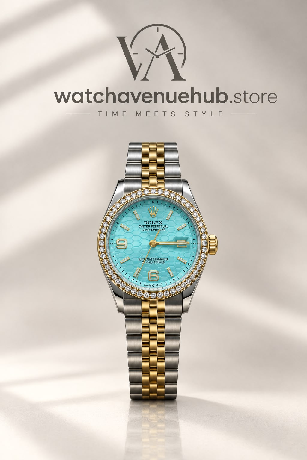RLX Emerald Gold Two-Tone Luxury Watch
