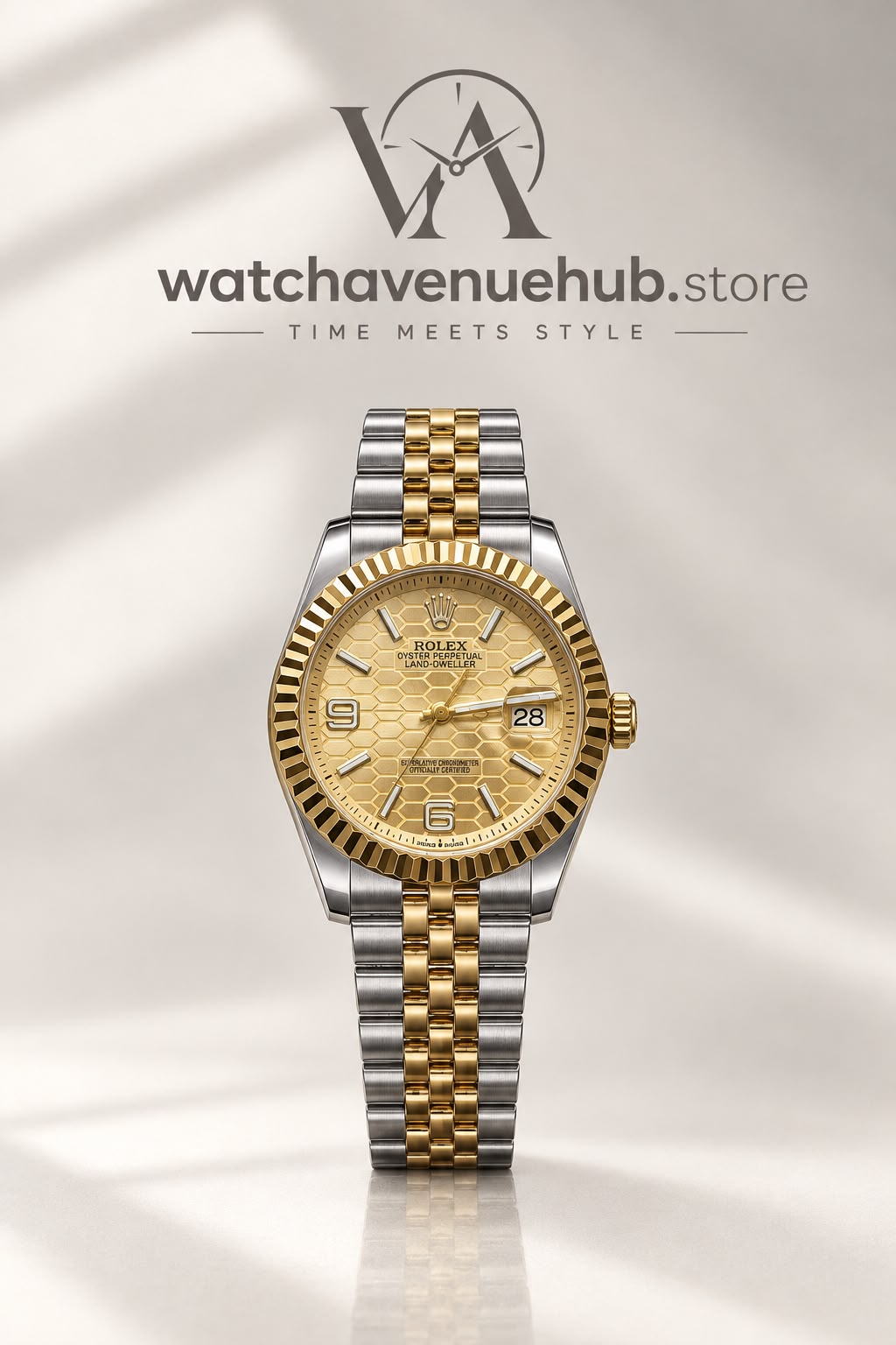 RLX Emerald Gold Two-Tone Luxury Watch