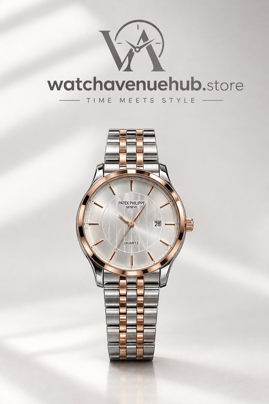 PP Rose Gold Elegance – Two-Tone Quartz Watch