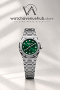 AP Royal Oak Automatic Green Dial Stainless Steel Watch