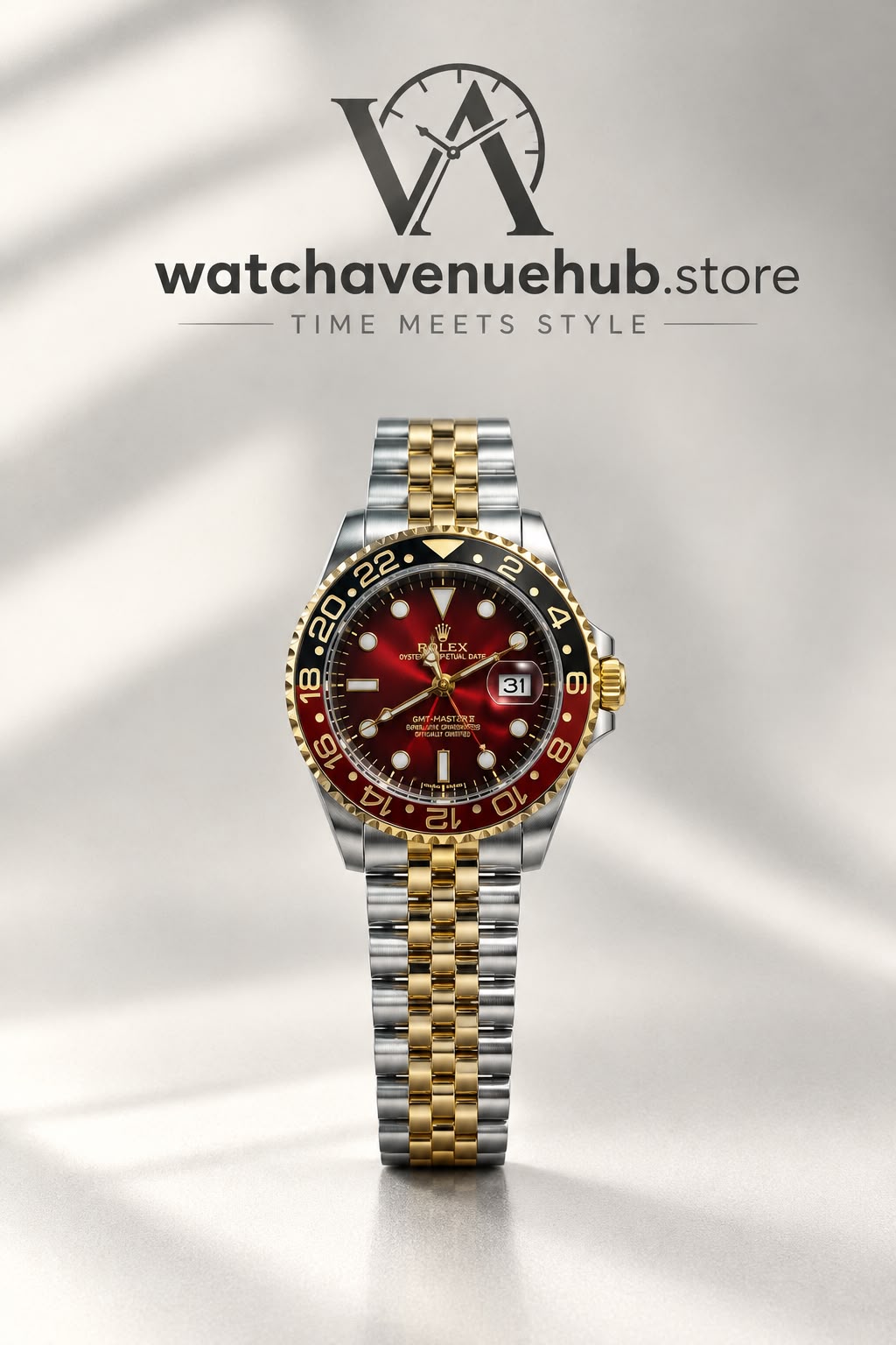 RLX Crimson Gold GMT – Two-Tone Luxury Watch