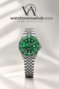 RLX Ocean Blue And Emerlled GMT – Premium Silver Luxury Watch