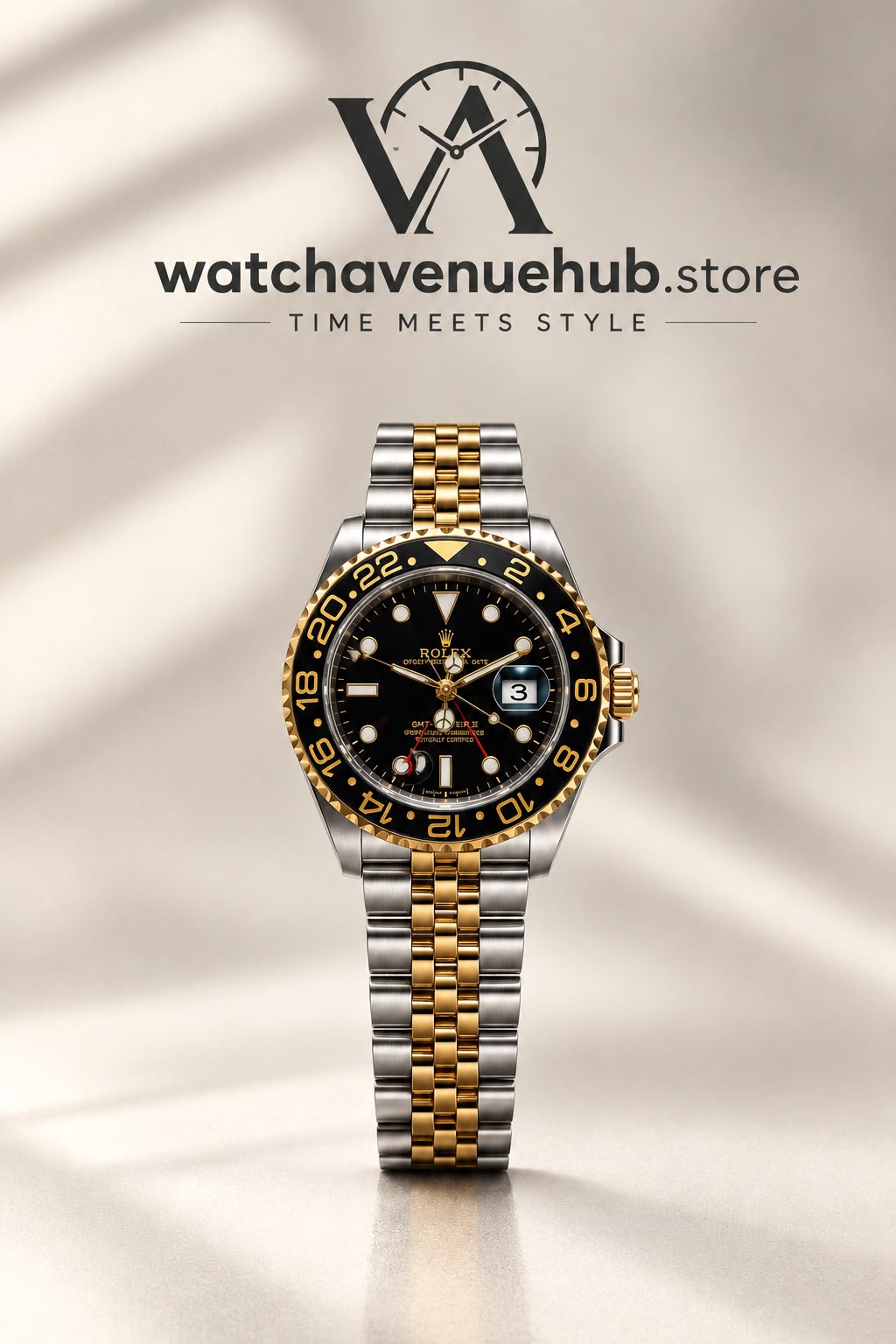 RLX Golden Prestige GMT – Two-Tone Luxury Watch