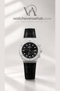 H Silver Noir Diamond Dial Watch